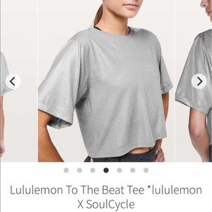 lululemon x SoulCycle To The Beat Tee silver 4